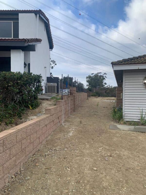 Modern black aluminum fence