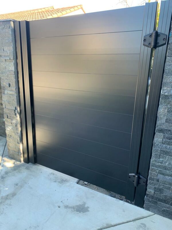 Black Aluminum pedestrian gate
