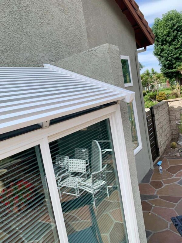 White Aluminum roof