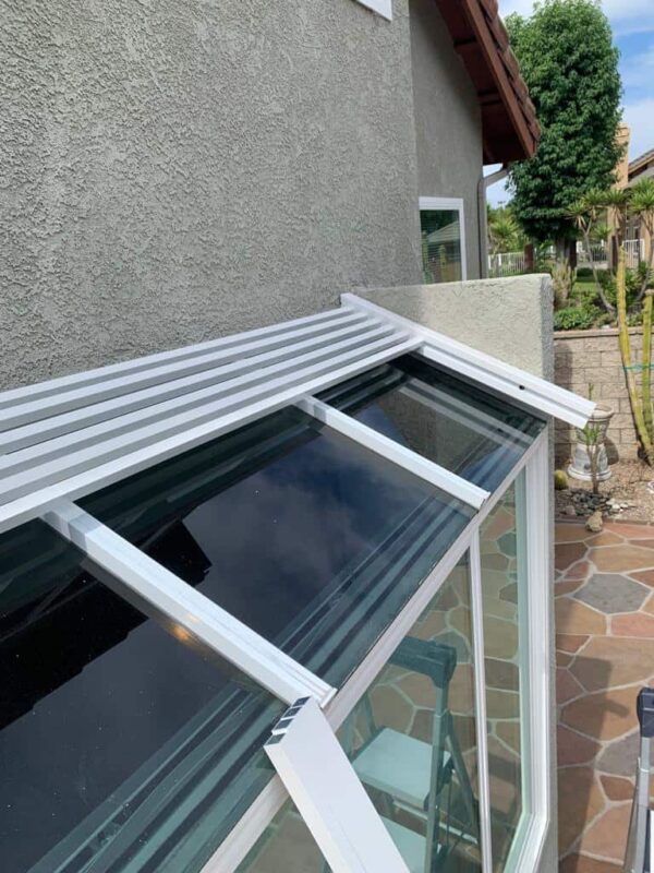 White Aluminum roof