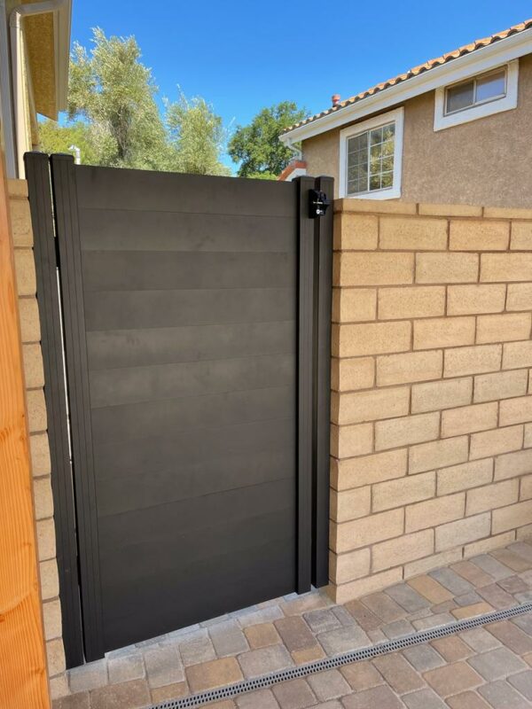 Black Aluminum pedestrian gate