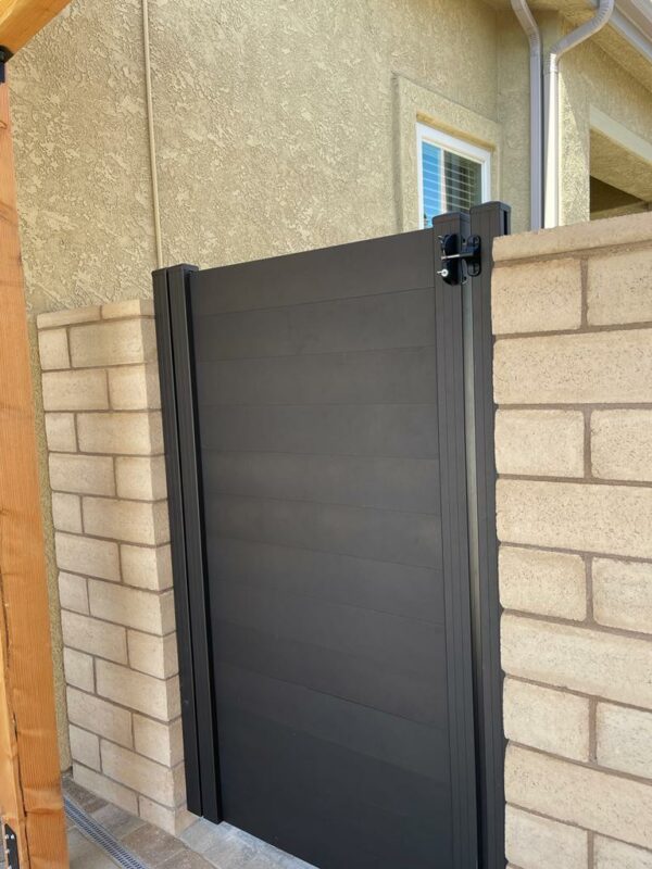 Black Aluminum pedestrian gate