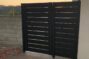 aluminum gate kit LA - black - with 1 panel