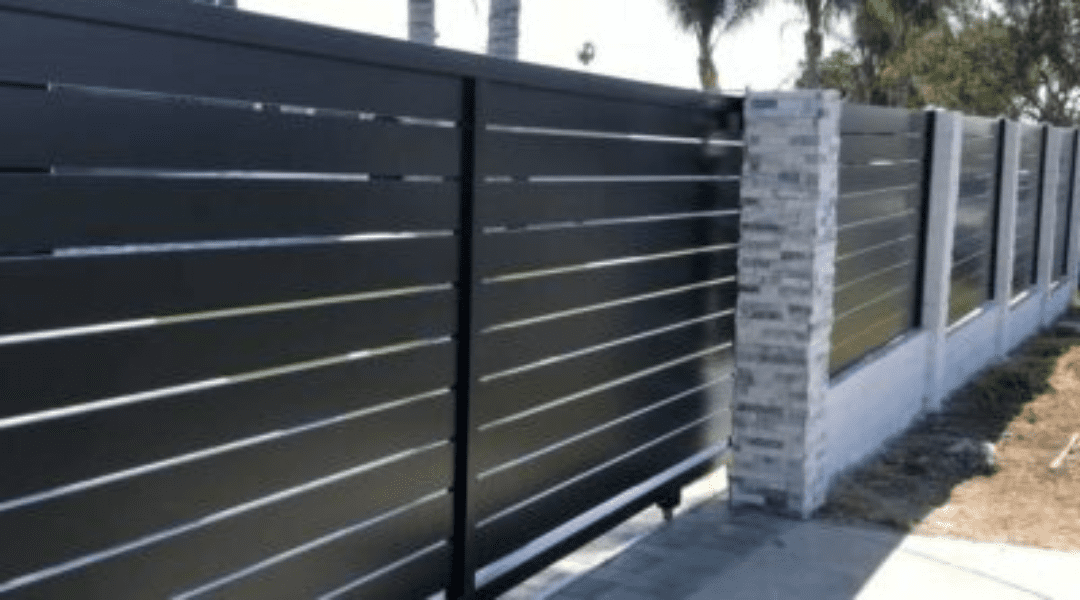 full privacy aluminum gate