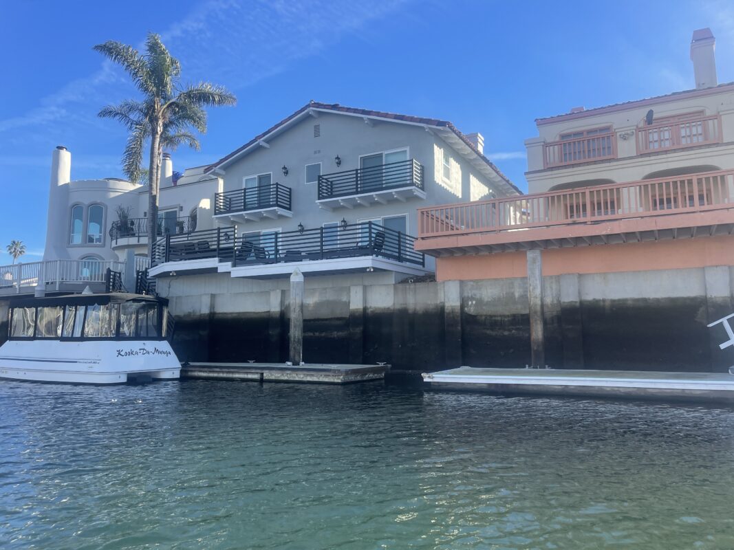 Aluminum railing on the harbor in Oxnard, CA 93035