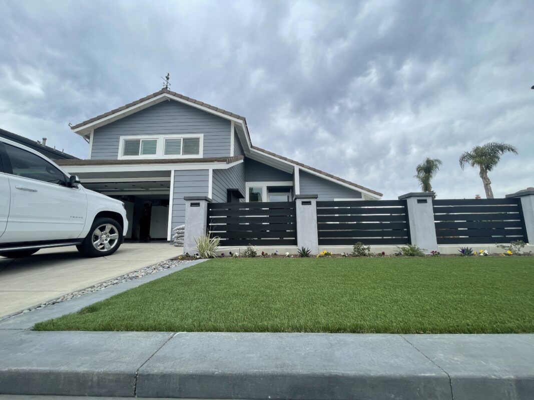 Beautiful curb appeal of a house in Huntington Beach, CA 92642