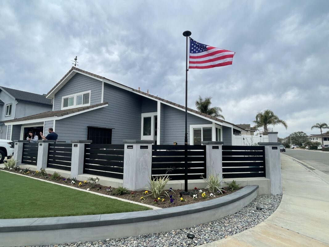 Beautiful curb appeal of a house in Huntington Beach, CA 92642
