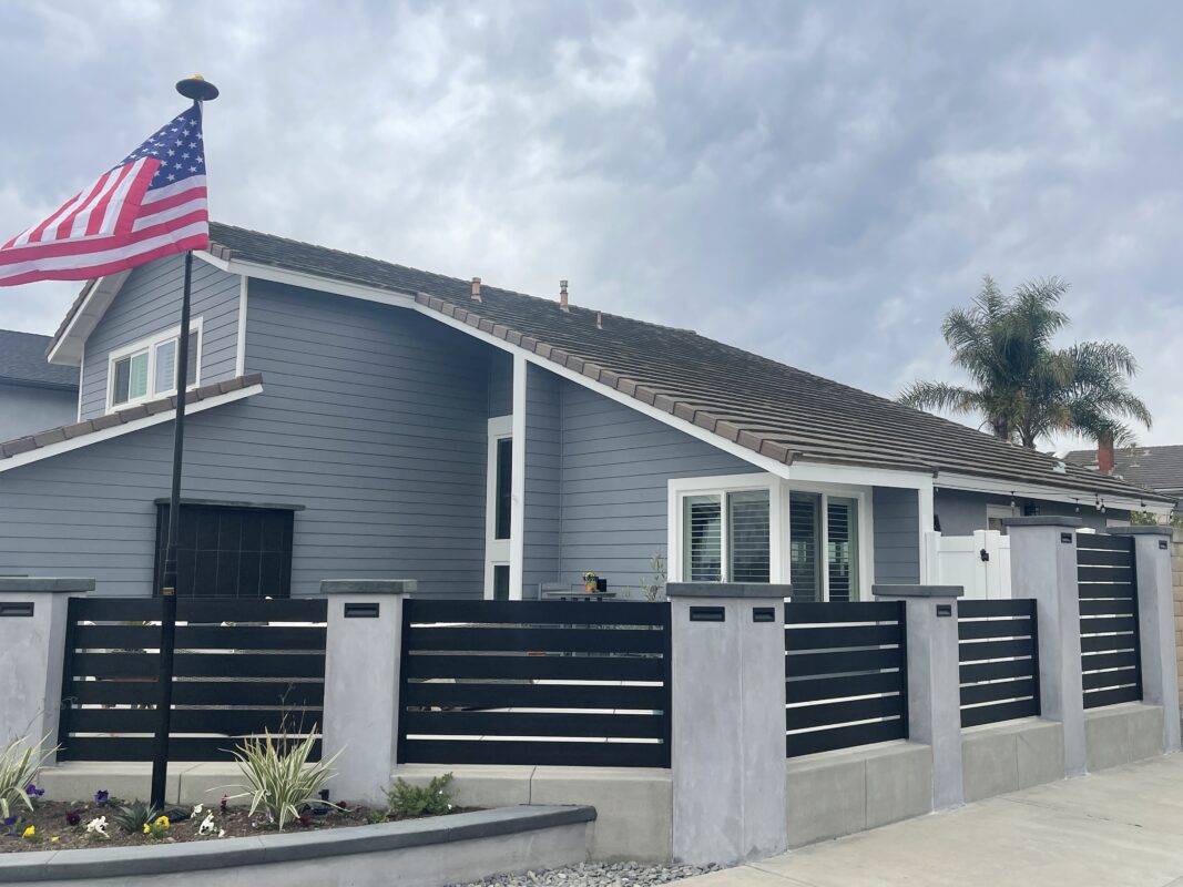 Beautiful curb appeal of a house in Huntington Beach, CA 92642