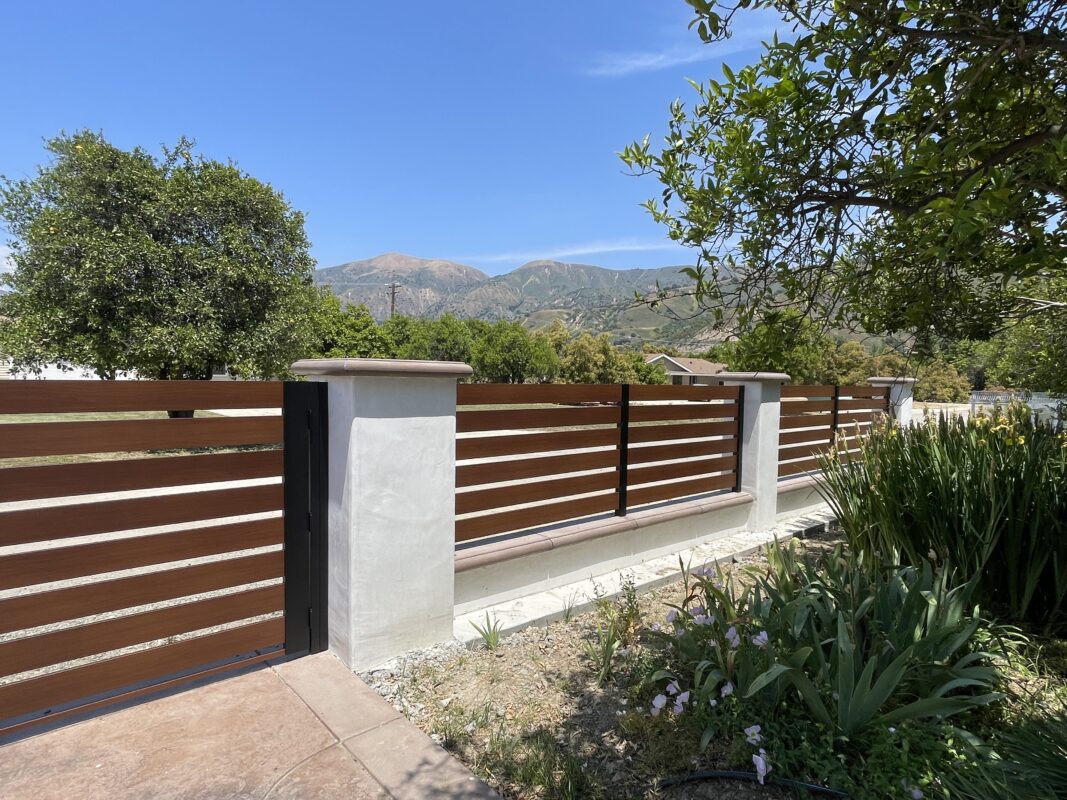 Wood color fence in Fillmore, CA 93015