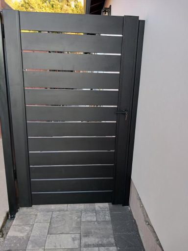 Two side yard gate with small panel in Santa Clara, CA