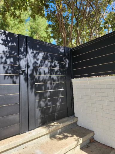 Aluminum gate and side panels in Westlake Village, CA