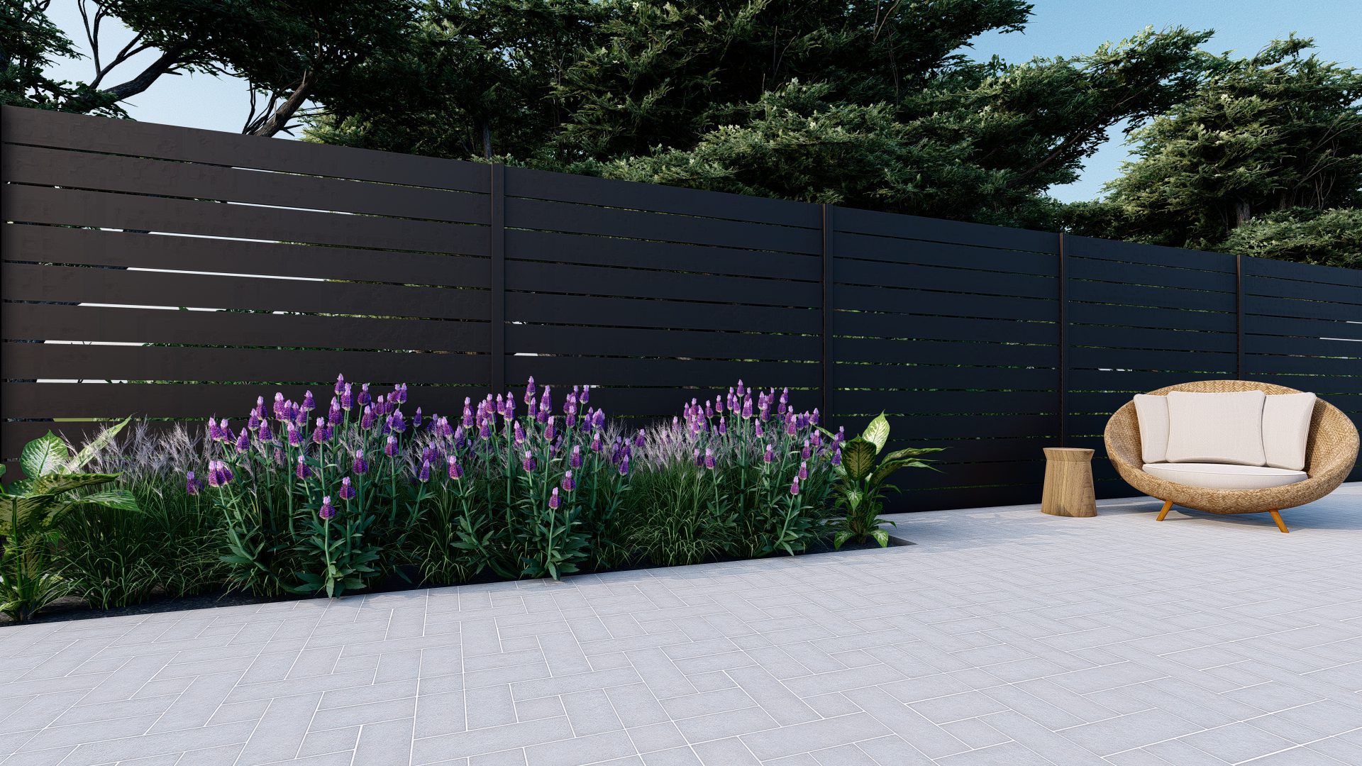 Los Angeles Style Panels from Alumission Modern Aluminum Fences & Gates