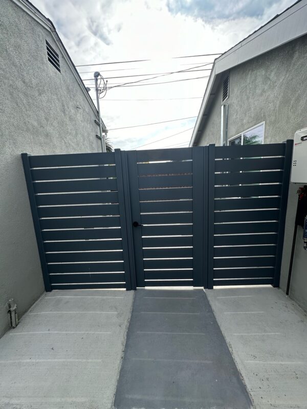 Back view of Aluminum Pedestrian Gate