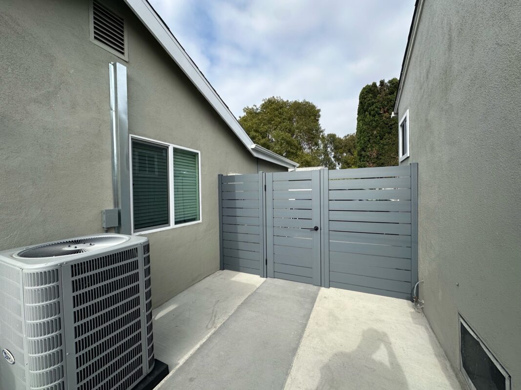 Frontview of Aluminum Pedestrian Gate