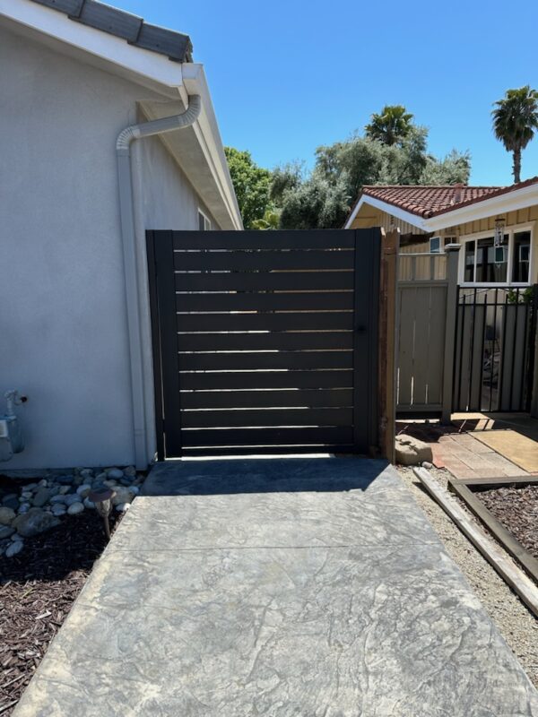Black Pedestrian Gate Front View