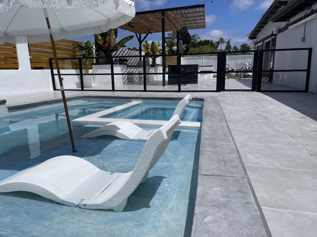 Custom Pool Enclosure with Clear Acrylic Panels